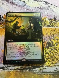 Dina's Guidance - Foil - Extended Art Secrets of Strixhaven MTG - Image 3