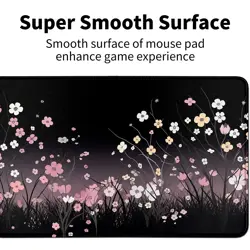 Pink Flowers for MTG & TCG Playmat Mouse Pad,24" x 14" Game Mat for MTG/RPG/C... - Image 2