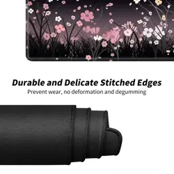 Pink Flowers for MTG & TCG Playmat Mouse Pad,24" x 14" Game Mat for MTG/RPG/C... - Image 4