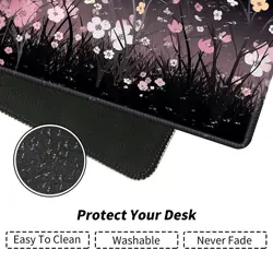 Pink Flowers for MTG & TCG Playmat Mouse Pad,24" x 14" Game Mat for MTG/RPG/C... - Image 5
