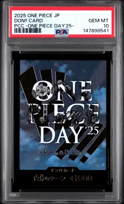 2025 ONE PIECE JPN PREMIUM CARD COLLECTION ONE PIECE DAY'25- DON!! CARD PSA 10 - Image 1