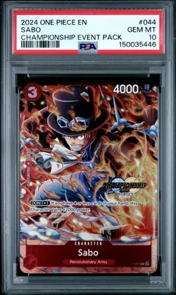 2024 ONE PIECE CHAMPIONSHIP 2024 EVENT PACK #044 SABO PSA 10 - Image 1