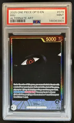 2025 One Piece Carrying On His Will Imu Alt Art #OP13-079 PSA 9 - Image 1