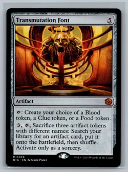 MTG Outlaws of Thunder Junction The Big Score Transmutation Font #0028 TCG CCG - Image 1