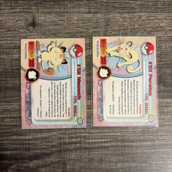 Pokemon Card - Meowth, Persian - Topps - Red Logo - 2 Card Set - Image 2