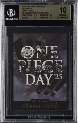 2025 ONE PIECE PROMOS JAPANESE PREMIUM CARD COLLECTION DON!! CARD BGS 10 - Image 1