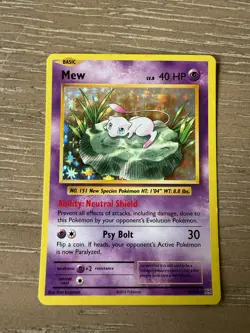 Pokemon Card Mew Holo Evolutions #53/108 NM - Image 1