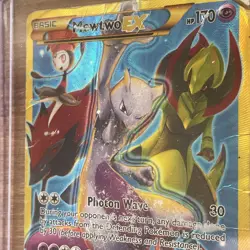Pokemon Mewtwo-EX TCG Breakthrough Holo Card 163/162 Secret Rare - Image 3
