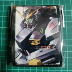 Gundam Trading Card Sleeve ν Gundam MTG Size 60 Count Used - Image 1