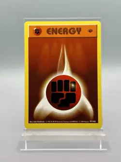 Fighting Energy 1st Edition 97/102 Base Set MP - Pokemon TCG Card - Image 1