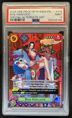 2026 One Piece Boa Hancock Special Card Alt Art #OP14-112 PSA 9 - Image 1