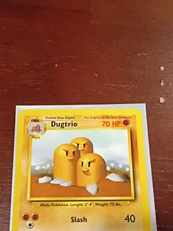 Dugtrio 19/102 LP - Base Set Unlimited Rare Card - Vintage WOTC Pokemon TCG - Image 2