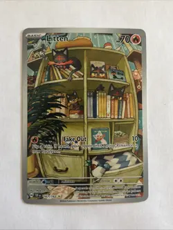 Pokemon TCG Litten Full Art Holo Card 167/162 Temporal Forces Illustration Rare - Image 1