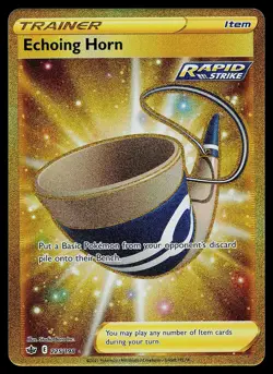 Pokemon Card Chilling Reign Echoing Horn 225/198 Secret Rare - Image 1