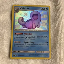 Quagsire SV10/SV94 NM Holo Rare Sun & Moon Hidden Fates Shiny Vault Pokemon Card - Image 1