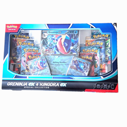 Pokemon Trading Card Game Greninja ex and Kingdra ex Special Collection In Hand - Image 1