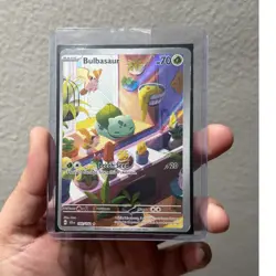 Pokemon Bulbasaur 143/142 Illustration Rare Holo Sv07: Stellar Crown Card HP/DMG - Image 1