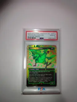 Magic The Gathering Mtg Travelling Chocobo Neon Ink Green 551D PSA10 Gem - Image 1