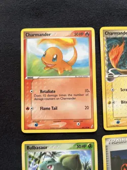 Pokemon EX Crystal Guardians 6 Card Lot - Charmander, Bulbasaur, & Trainers - Image 3