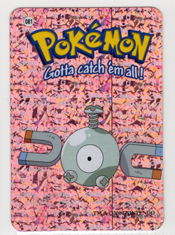 Magnemite #081 - Vintage Pokemon Vending Prism Holo Sticker Card 2000 Nintendo - Image 1