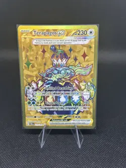 Pokemon TCG Stellar Crown Terapagos EX Hyper Rare Card 173/142 - Image 1