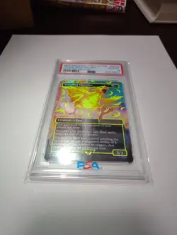 Magic The Gathering Mtg Travelling Chocobo Neon Ink Yellow 551A PSA10 Gem - Image 2