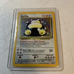Pokemon Snorlax 11/64 Jungle Holo Rare 90 HP Unlimited Ken Sugimori Card - Image 1