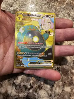 Iono's Bellibolt EX 188/159 Gold Journey Together Single Raw Card Pokemon - Image 1
