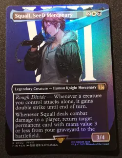 Squall, SeeD Mercenary - Foil - Borderless - FIN - MTG - EN - NM - 0402 - Image 1