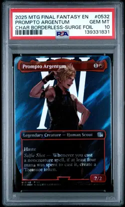 2025 MTG Final Fantasy Prompto Argentum Borderless - Surge Foil #0532 - Image 1