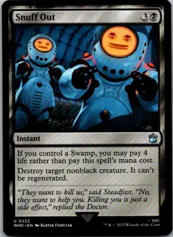 Snuff Out 222 Uncommon Universes Beyond: Doctor Who Magic: The Gathering NM - Image 1
