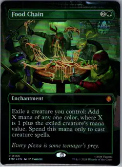 Food Chain (Borderless) 133 Foil Commander: TMNT - Magic The Gathering MTG - NM - Image 1