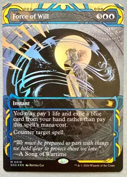 Force of Will *FOIL* - NM - Secrets of Strixhaven Mystical Archives MTG SOA 19 - Image 1