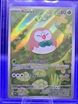 Pokemon Rowlet Holo English Basic Card 090/088 2026 HP80 Attack 30 - Image 1