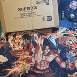 One Piece TCG Special Goods Set Ace/Sabo/Luffy | Game Mat & Box (No Promo Card) - Image 1