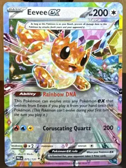 Pokemon TCG Eevee ex 075/131 Sv: Prismatic Evolutions Double Rare Holo Card - Image 1