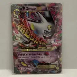 Pokemon M Gengar EX XY166 Mega Promo Holo Card 210 HP XY - Image 1