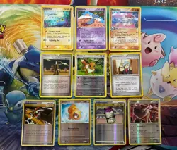 Vintage Pokemon Card Lot Reverse Holo Fire Eevee - Image 1