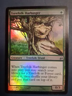Magic: The Gathering Treefolk Harbinger Lorwyn Green Creature Foil Uncommon Card - Image 1