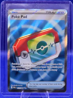 Pokemon Poke Pad Uncommon Holo POR Trainer Item Card 113/088 English - Image 1