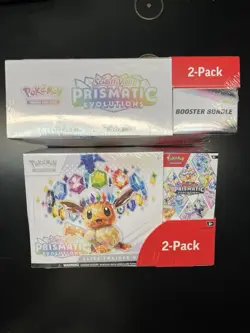 Pokemon Prismatic Evolutions Elite Trainer Box & Booster Bundle Costco Lot Of 2 - Image 1