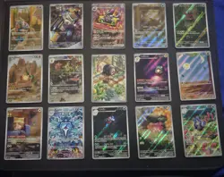 Pokemon TCG 15 Card Lot Bundle Scarlet Violet Mixed Sets Illustration Rares - Image 1