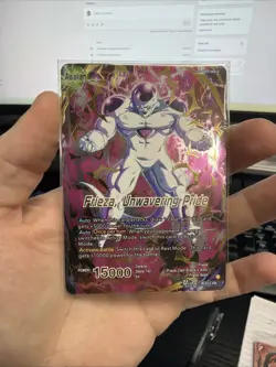 Dragon Ball TCG Card Frieza Unwavering Pride Winner Gold Stamped P-713 Foil - Image 1