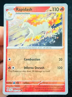 Rapidash 027/162 Reverse holo - LP - NM - Pokemon TCG Card - Image 1