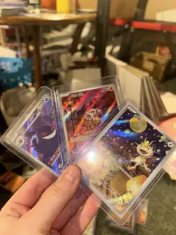 Pokemon Meowth, Cubone, Gengar Holo Art rares Chinese Gem Lot 2025 Set (3 Cards) - Image 1