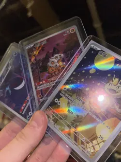 Pokemon Meowth, Cubone, Gengar Holo Art rares Chinese Gem Lot 2025 Set (3 Cards) - Image 2