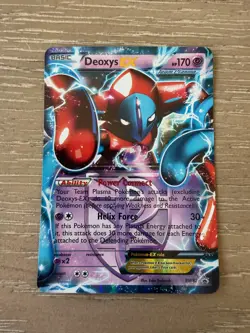 Pokemon Card Deoxys EX (Team Plasma) Holo Black and White Promos #BW82 NM - Image 1