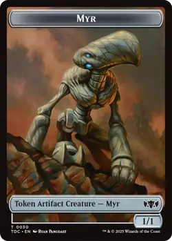 MTG Tarkir: Dragonstorm Commander - Snake 1/1 & Myr 1/1 [Token] - Image 2