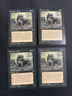 MtG 4x Pestilence Rats Ice Age Magic The Gathering - Image 1