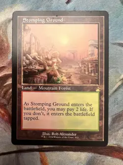 Stomping Ground Retro Frame Ravnica Remastered Rare Land 413 2024 MTG NM - Image 1